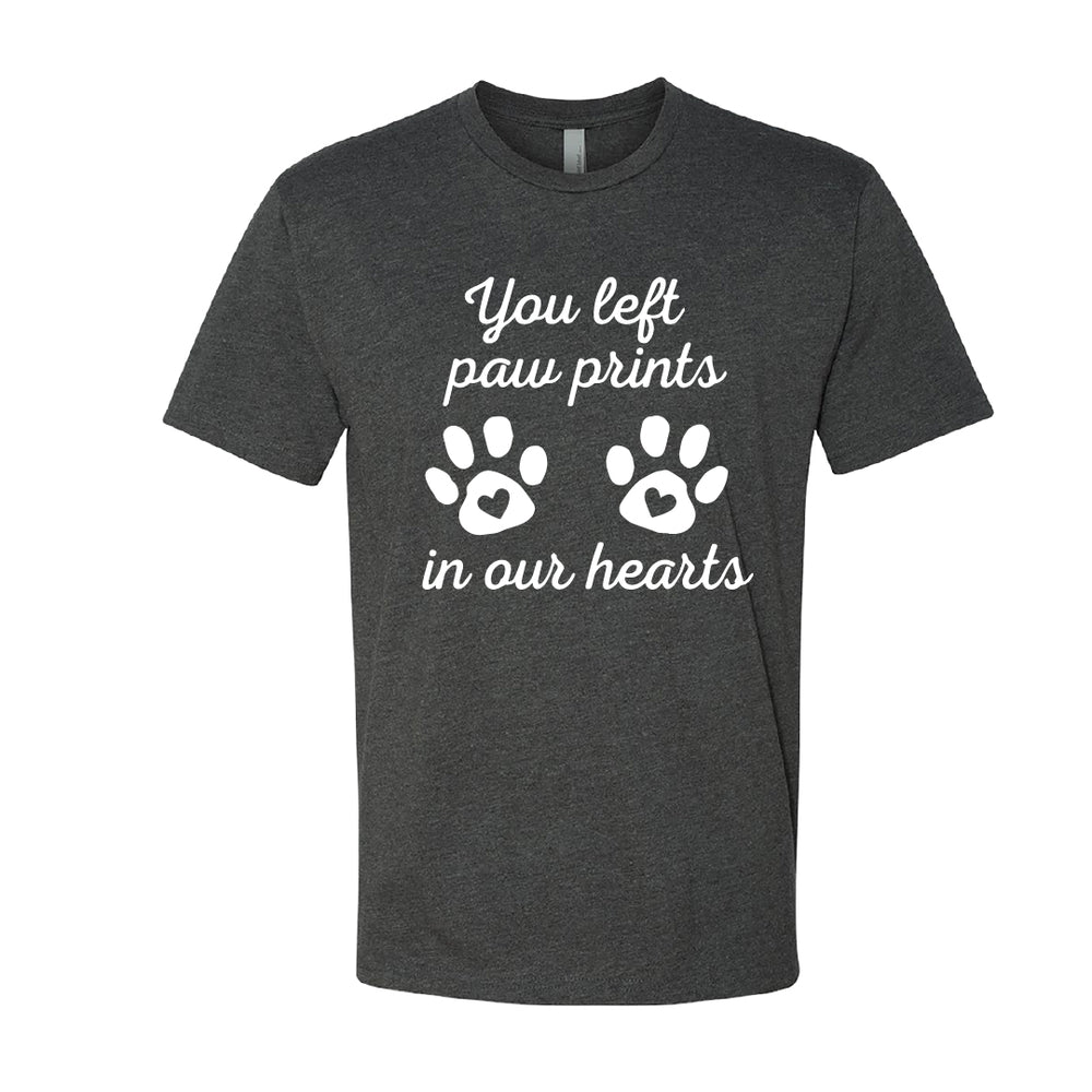HEARTFELT "Paw Prints" Men's T-Shirt – Touching Pet Memorial Tee