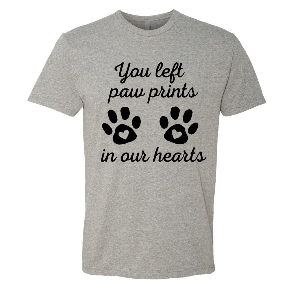 HEARTFELT "Paw Prints" Men's T-Shirt – Touching Pet Memorial Tee