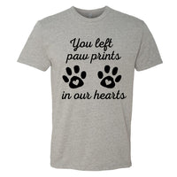 HEARTFELT "Paw Prints" Men's T-Shirt – Touching Pet Memorial Tee