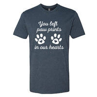 HEARTFELT "Paw Prints" Men's T-Shirt – Touching Pet Memorial Tee