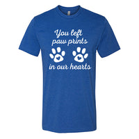 HEARTFELT "Paw Prints" Men's T-Shirt – Touching Pet Memorial Tee