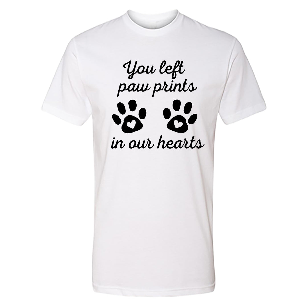 HEARTFELT "Paw Prints" Men's T-Shirt – Touching Pet Memorial Tee