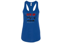 Nissan GTR 35 Women's Top Tank – Lightweight, Fitted Racerback Tank in Hot Pink, Royal, White | Sizes Small to 2XL