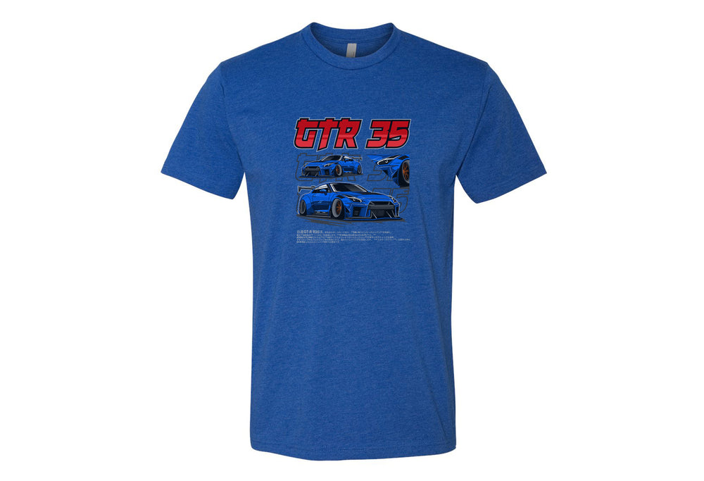 Nissan GTR 35 Youth T-Shirt – Premium Quality Relaxed Fit Tee in Black, Cardinal, Navy, Red, Royal, White | Sizes Small to XL