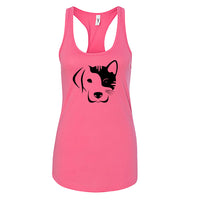 "Team Paws" Women's Racerback Tank Top – The Perfect Active Top for Dog and Cat Lovers