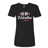 Women’s Be My Valentine T-Shirt – Cute Heart & Arrow Graphic Tee – Slim Fit Soft Holiday Top