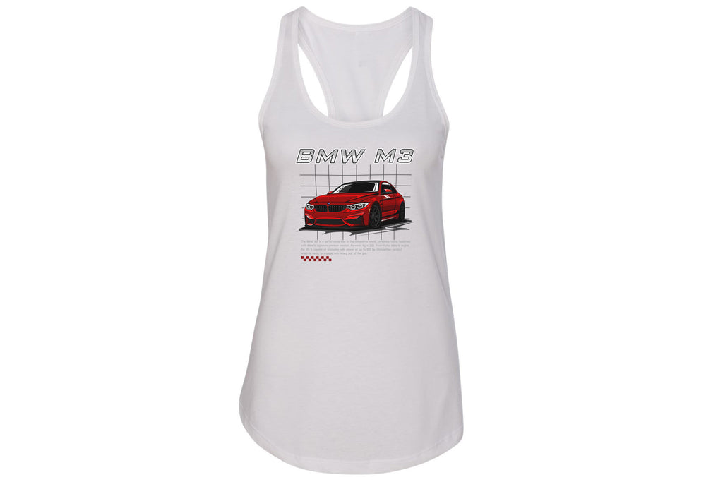 BMW M3 Women’s Racerback Tank – Iconic Performance Style | Sizes S–2XL | 5 Bold Colors