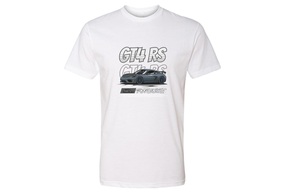Youth Porsche 718 Cayman GT4 RS T-Shirt | Junior Supercar Fans Tee | Sizes S–XL | Black, Royal Blue, White