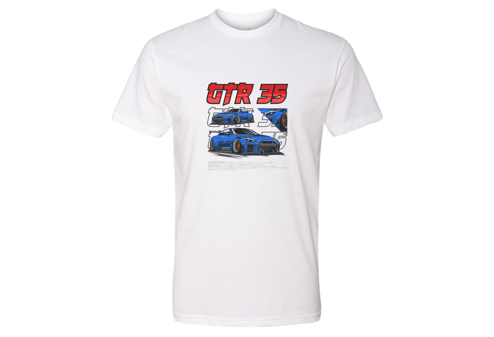 Nissan GTR 35 Men’s T-Shirt – Premium Quality Relaxed Fit Tee in Black, Cardinal, Navy, Red, Royal, White | Sizes Small to 2XL