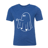 Kids Cute Cartoon Ghost T-Shirt – Youth Spooky Graphic Tee – Soft Cotton Funny Ghost Shirt for Boys & Girls