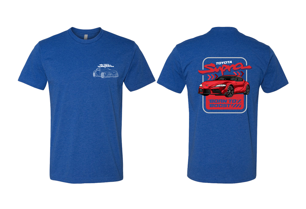 Youth Toyota Supra Graphic T-Shirt – “Born to Boost” | Sizes S–XL | Black, Royal Blue, White
