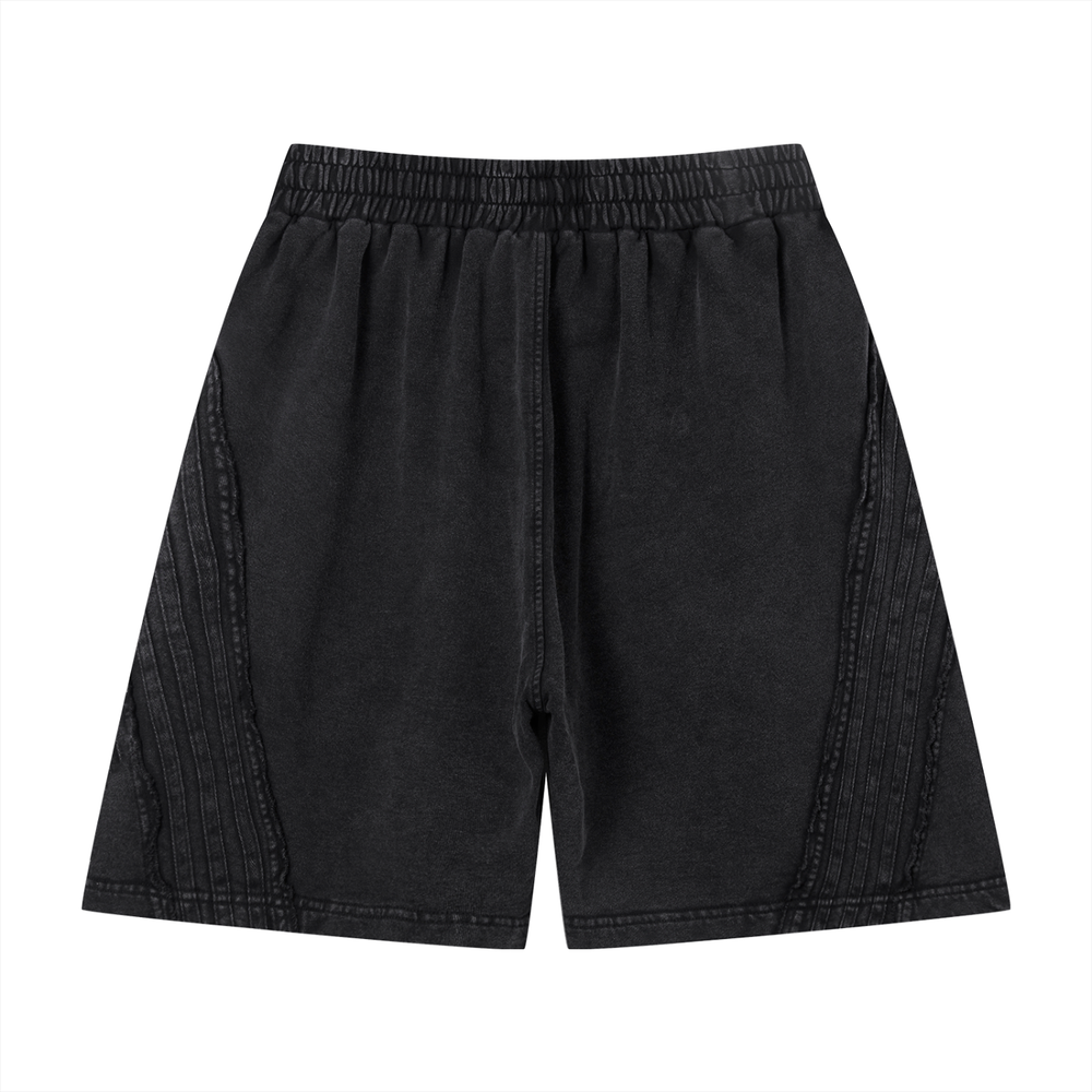 Unisex Vintage Wash Raw Edge Shorts | shorts men,shorts women,shorts,short sleeve button down,short sleeve tops for women