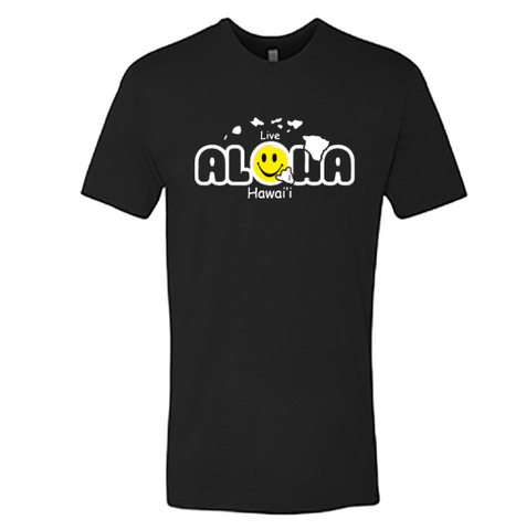 Men's Live Aloha Hawai’i Graphic T-Shirt – Island Vibes Casual Wear