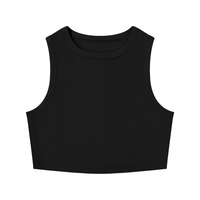 Women's Tight Crewneck Crop Tank Top | tank top,tank top ,tank tops women,tank top with built in bra,tank tops women y2k