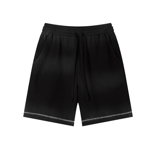 Unisex Sunfade Waffle Raw Hem Shorts | shorts men,shorts women,shorts,short sleeve button down,short sleeve tops for women