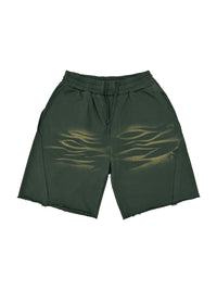 Unisex Vintage Washed Tiger Stripes Short Pants | shorts men,shorts women,shorts,short sleeve button down,short sleeve tops for women