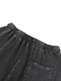 Unisex Snow Washed Straight Leg Pants