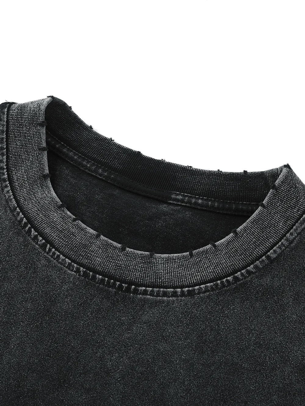Unisex Snow Washed Frayed Hem Tank Top