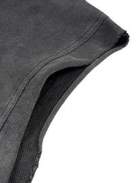 Unisex Vintage Washed Zip-Up Hooded Tank Top | tank top,tank top men,tank tops women,tank top with built in bra,tank tops women y2k