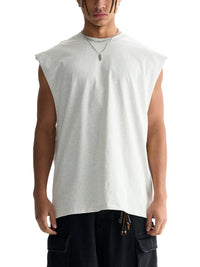 Unisex Raw Edge Cotton Tank Top