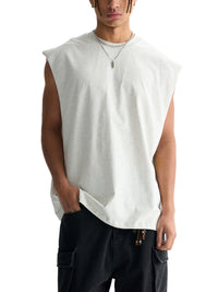 Unisex Raw Edge Cotton Tank Top