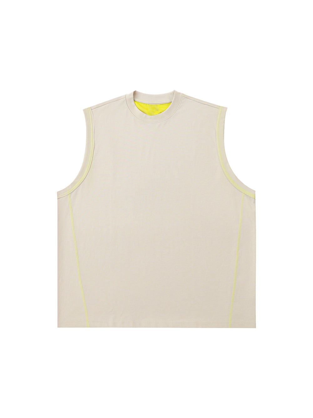 Unisex Contrast Panel Cooling Performance Tank Top