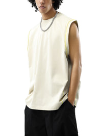 Unisex Contrast Panel Cooling Performance Tank Top