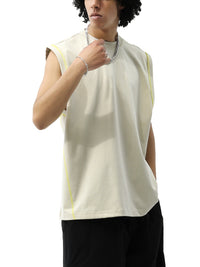 Unisex Contrast Panel Cooling Performance Tank Top