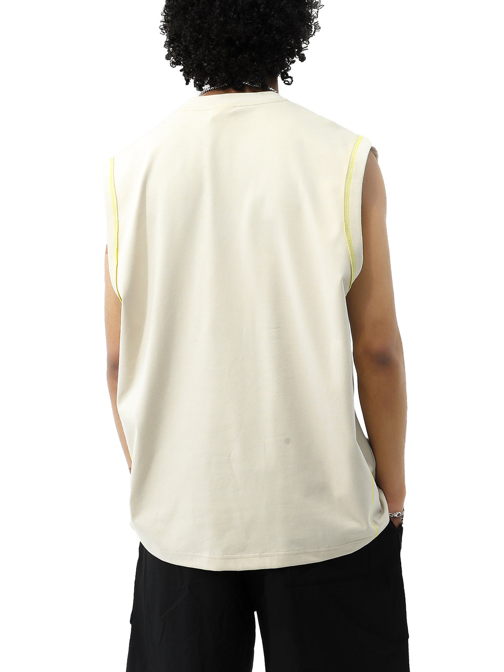 Unisex Contrast Panel Cooling Performance Tank Top