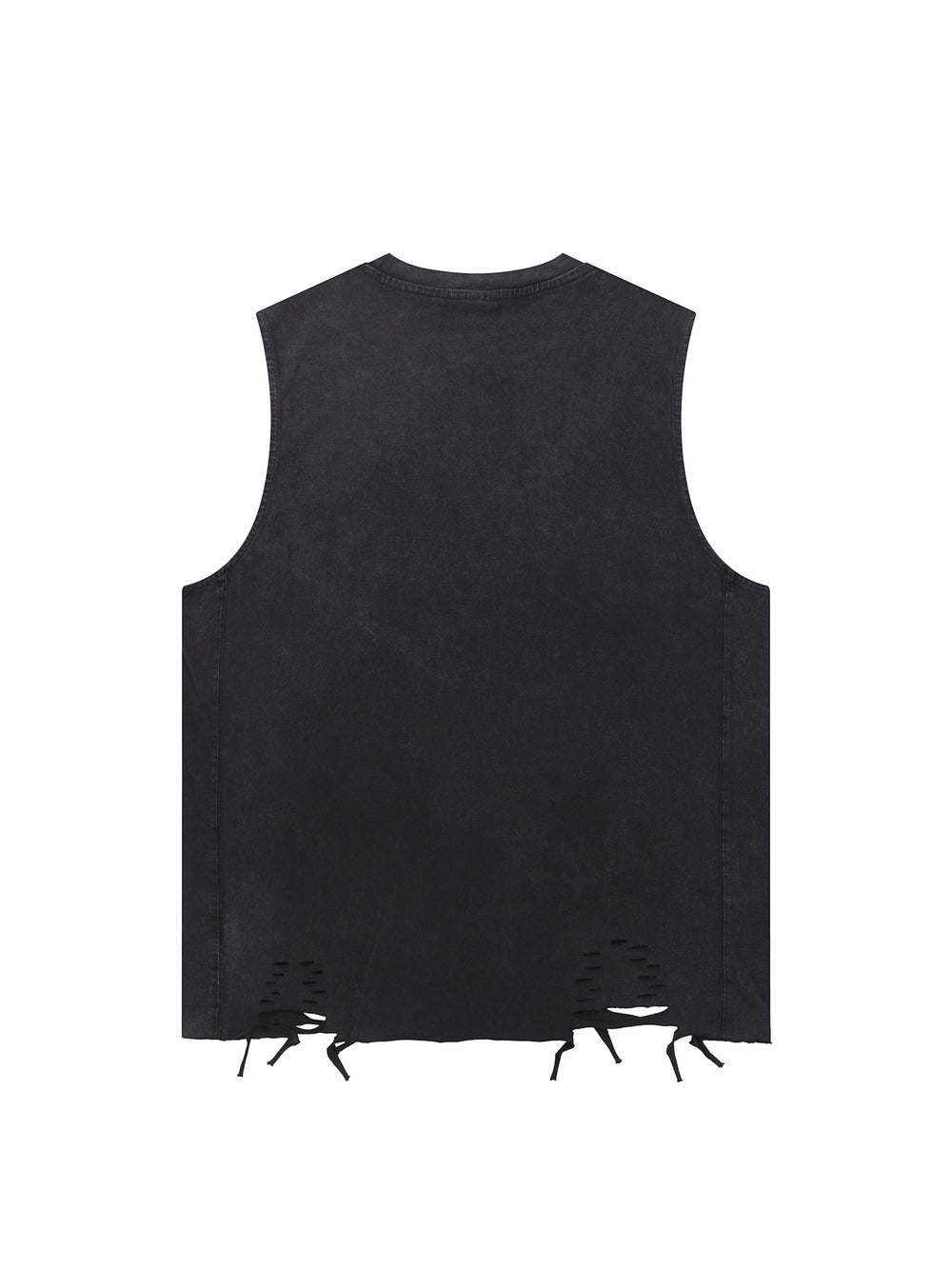 Unisex Snow Washed Raw-Hem Tank Top