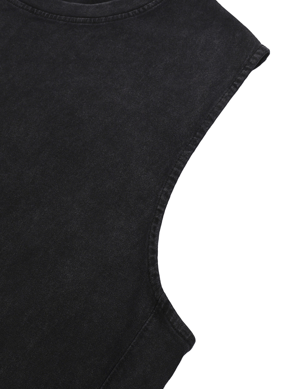 Unisex Snow Washed Raw-Hem Tank Top