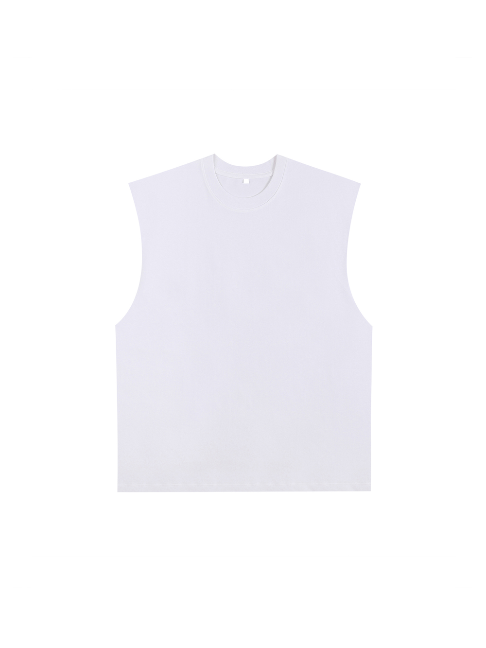 Unisex Raw Edge Cotton Tank Top
