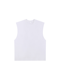 Unisex Raw Edge Cotton Tank Top