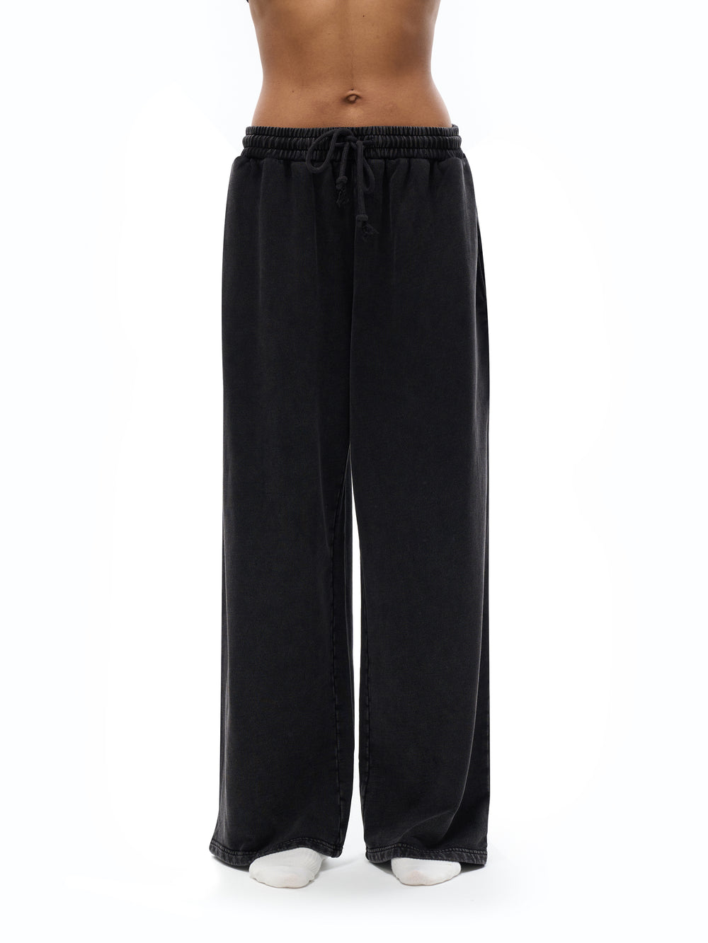 Unisex Snow Washed Straight Leg Pants