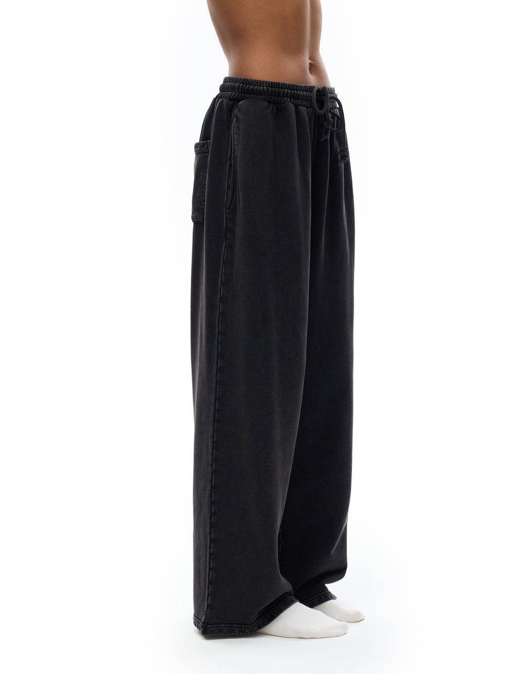 Unisex Snow Washed Straight Leg Pants