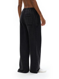Unisex Snow Washed Straight Leg Pants