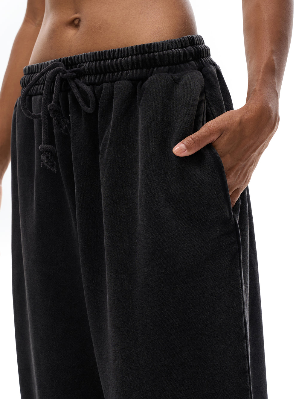 Unisex Snow Washed Straight Leg Pants
