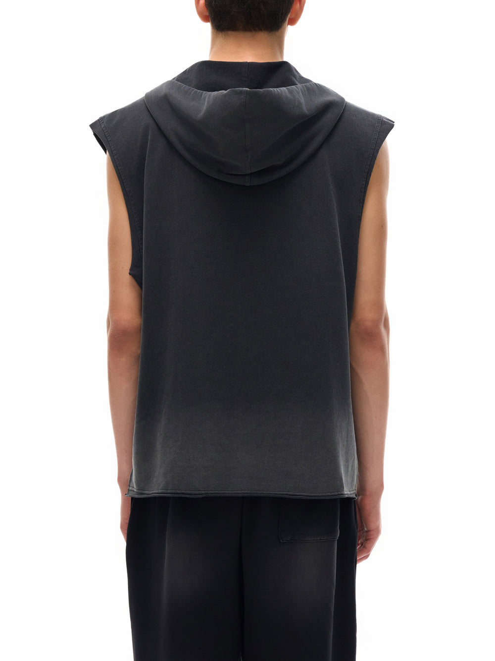 Unisex Vintage Washed Zip-Up Hooded Tank Top | tank top,tank top men,tank tops women,tank top with built in bra,tank tops women y2k