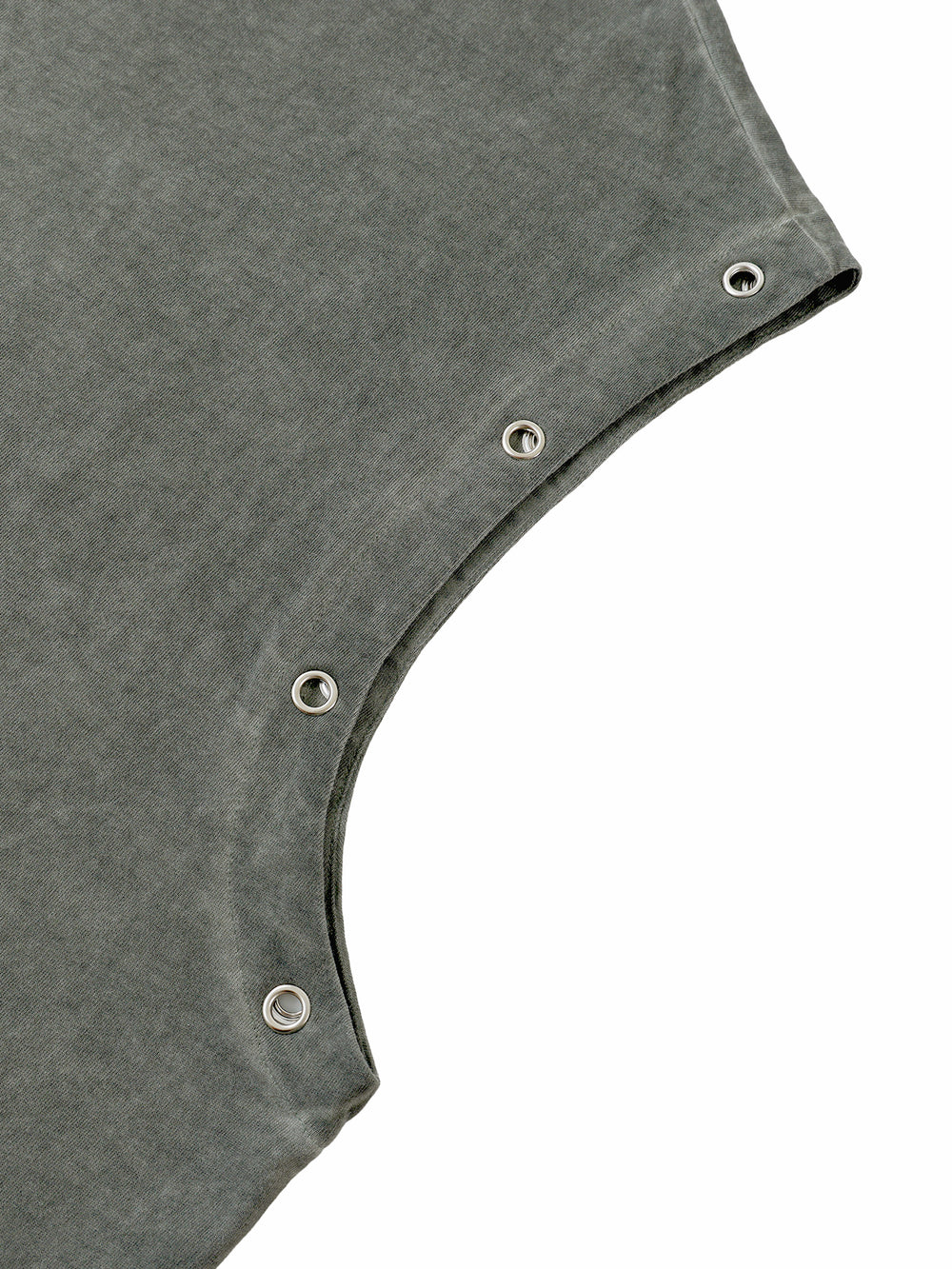 Unisex Distressed Grommet Eyelet Tank Top