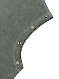 Unisex Distressed Grommet Eyelet Tank Top