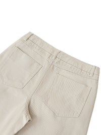 Men Heavyweight Cotton Straight-Leg Pants