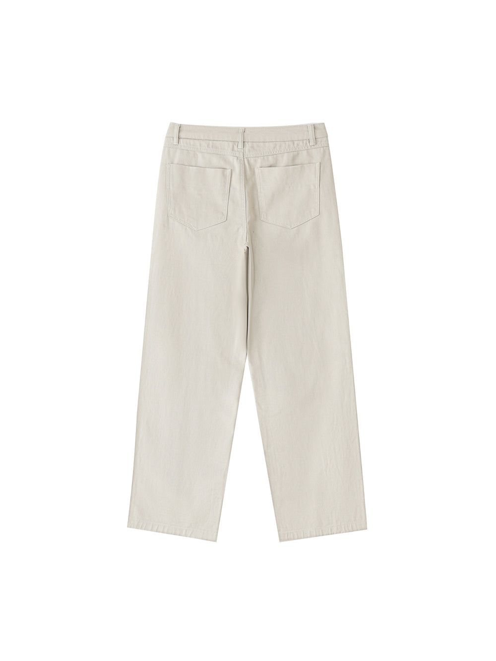 Men Heavyweight Cotton Straight-Leg Pants