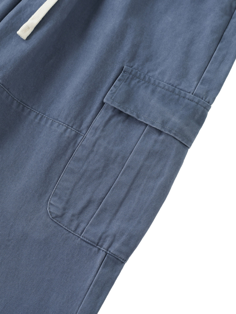 Men Drawstring Waist Straight-Leg Cargo Pants