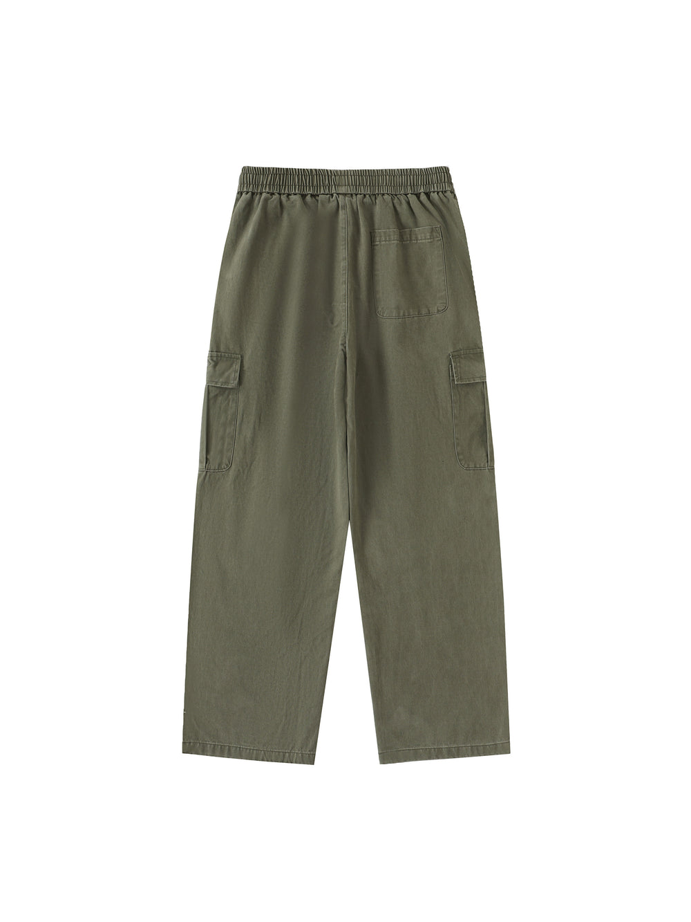 Men Drawstring Waist Straight-Leg Cargo Pants