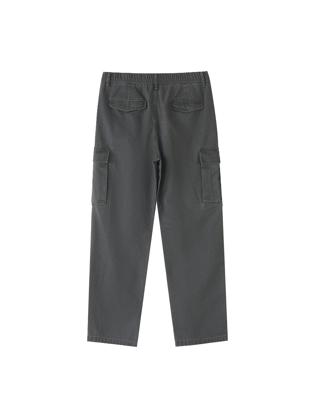 Men Cotton Elastic-Waist Cargo Pants