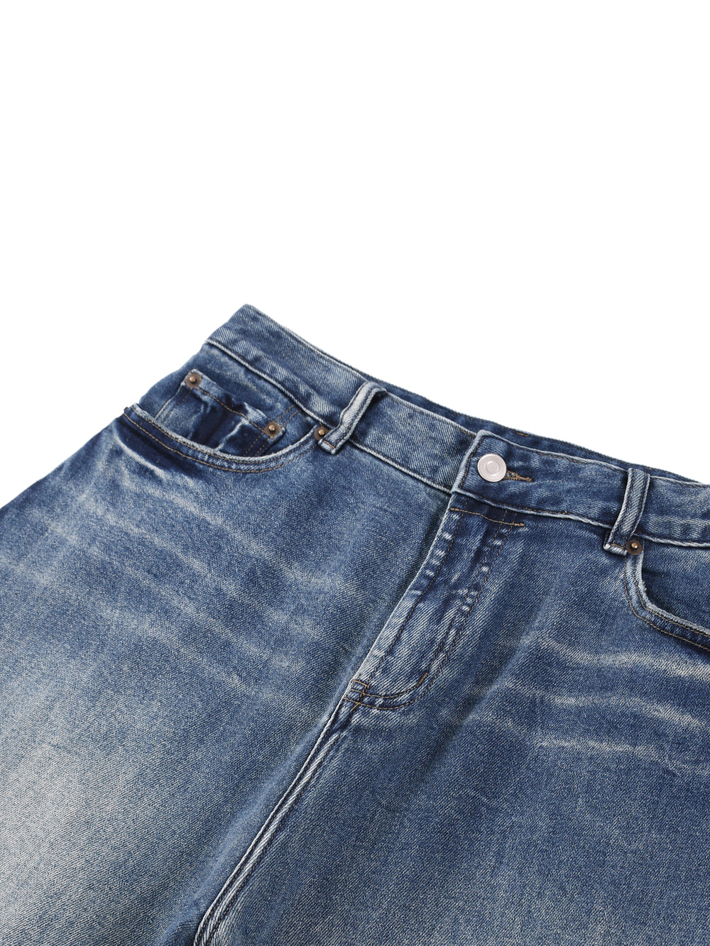 Unisex Sun Fade Heavyweight Denim Jeans