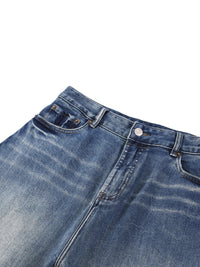 Unisex Sun Fade Heavyweight Denim Jeans