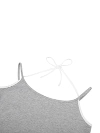 Women Contrast Binding Halter | Tank Toptank top,tank top ,tank tops women,tank top with built in bra,tank tops women y2k