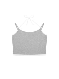 Women Contrast Binding Halter | Tank Toptank top,tank top ,tank tops women,tank top with built in bra,tank tops women y2k