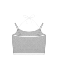 Women Contrast Binding Halter | Tank Toptank top,tank top ,tank tops women,tank top with built in bra,tank tops women y2k